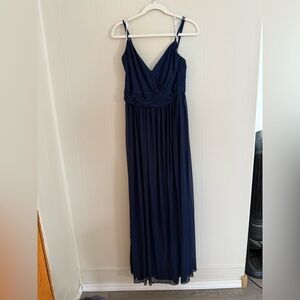 Elegant Navy Blue Maxi Dress